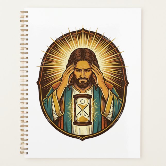 Agenda Jesus Impaciente Carregando Ampulheta Internet Len (Frente)