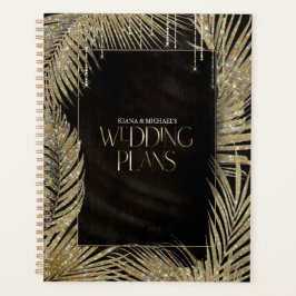 Agenda Jewel Palm Leaf Dourada ID830