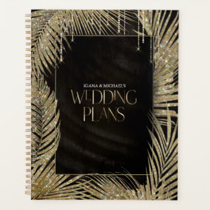 Agenda Jewel Palm Leaf Dourada ID830