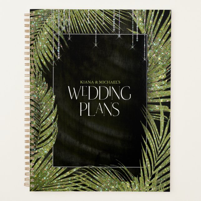 Agenda Jewel Palm Leaf Green ID830 (Frente)