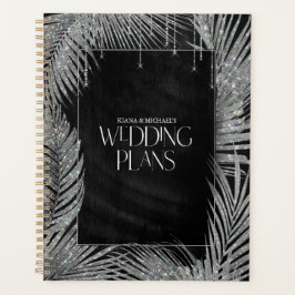 Agenda Jewel Palm Leaf Wedding Silver ID830