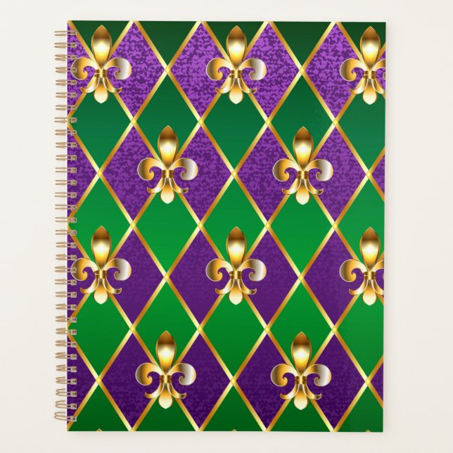 Agenda Jewelry Background Mardi Gras (Frente)