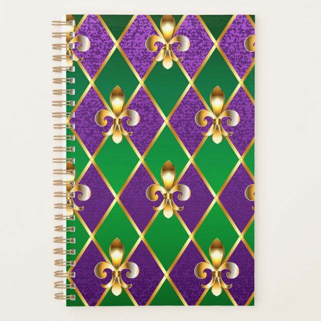Agenda Jewelry Background Mardi Gras (Frente)