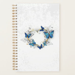 Agenda Jewelry Heart with Butterflies Morpho