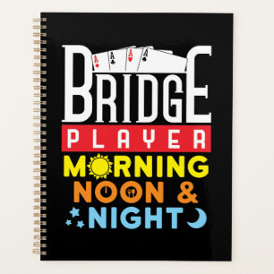 Agenda Jogador de Ponte Engraçado Manhã Noite e Noite
