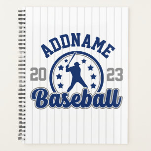 Agenda Jogo Jogador da Equipe Baseball de NOME Personaliz