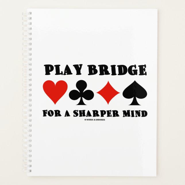 Agenda Jogue Bridge Para Uma Mente Mais Afiada Quatro Nai (Frente)