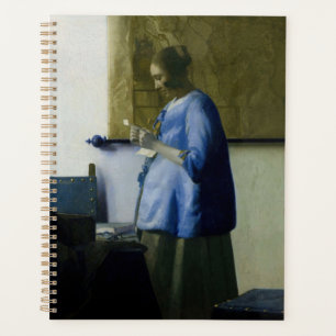 Agenda Johannes Vermeer - Mulher a azul lendo uma letra