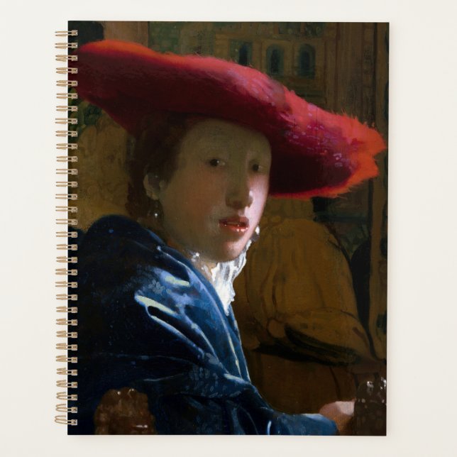 Agenda Johannes Vermeer - Rapariga com Chapéu Vermelho (Frente)