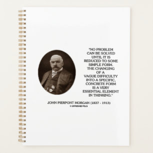 Agenda John Pierpont Morgan Nenhum Problema Pode Ser Reso