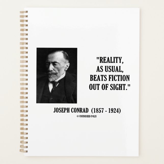 Agenda Joseph Conrad Realidade Como O Costume Bebe A Cita (Frente)