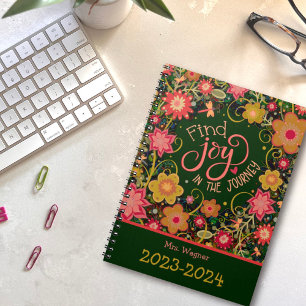 Agenda Joy personalizado do professor em Jornada Bonito F