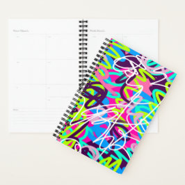 Agenda Joyful Colors Modern Abstrato