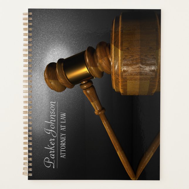 Agenda Juiz de Gavel da Lei do Advogado Planner (Frente)
