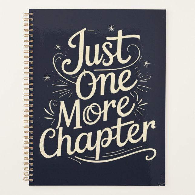 Agenda Just One More Chapter – Book Lover Reading (Frente)