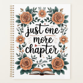Agenda Just One More Chapter – Floral Book Lover