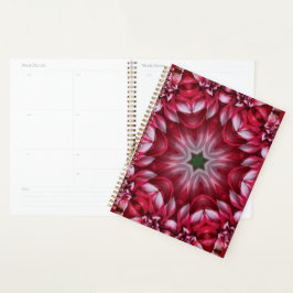 Agenda Kaleidoscópio Crimson Dahlia