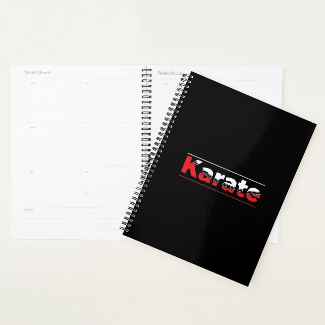 Agenda Karate Martial Arts Red (Exibição)