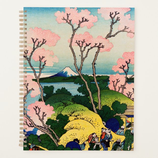 Agenda Katsushika Hokusai - Gotenyama, Tokaido, Shinagawa (Frente)