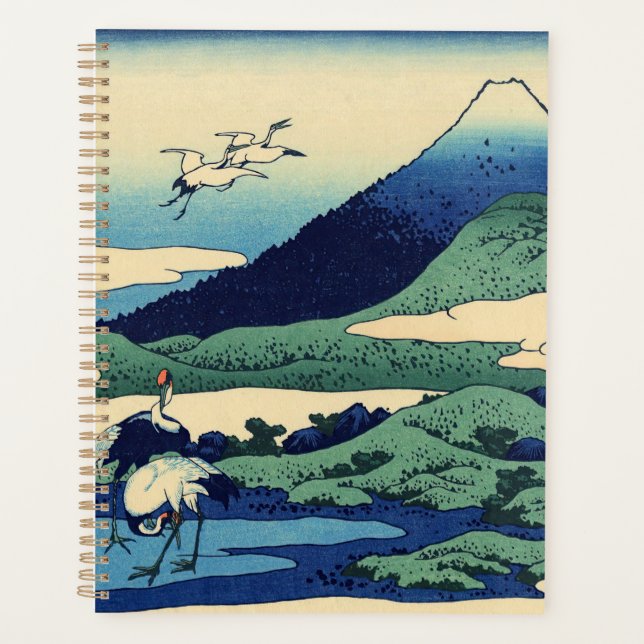 Agenda Katsushika Hokusai - Umegawa na província de Sagam (Frente)
