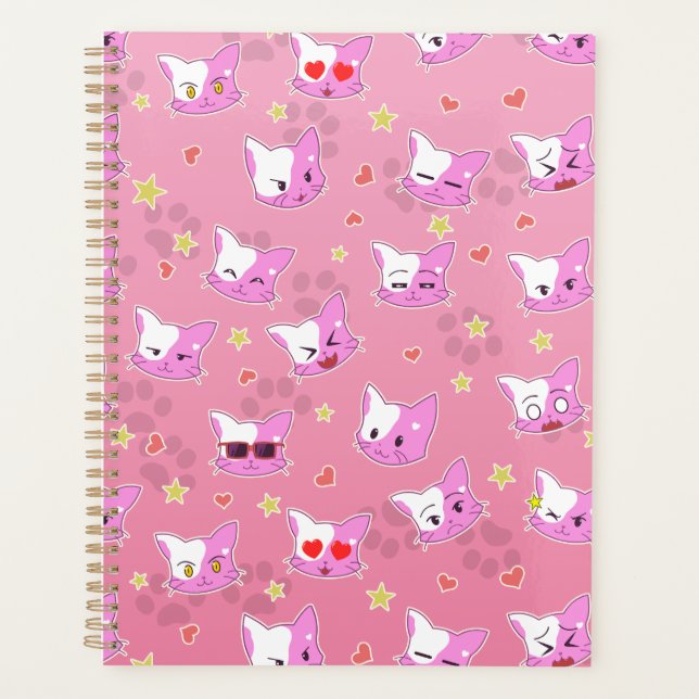 Agenda Katzen - Kätzchen - Comickatzen Muster  Planer (Frente)