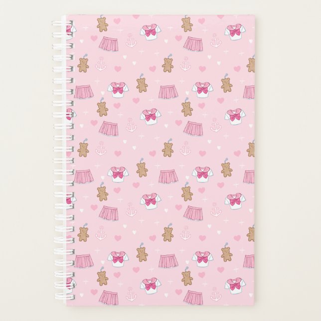 Agenda "Kawaii Campus" Preppy Schoolgirl Plain Planner (Frente)