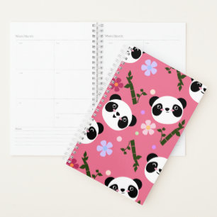 Agenda Kawaii Panda a rosa