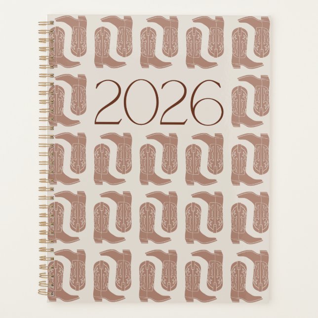 Agenda Kick Up Your Boots - 2026 Western Planner (Frente)