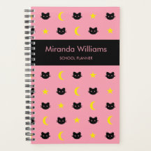 Kitty Cat Moon E Stars Planner