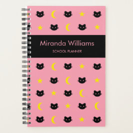 Agenda Kitty Cat Moon E Stars Planner