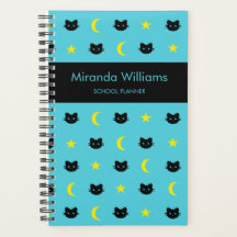 Kitty Cat Moon E Stars Planner