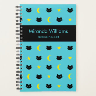 Agenda Kitty Cat Moon E Stars Planner