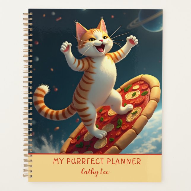Agenda Kitty Space Surfing On Pizza (Frente)