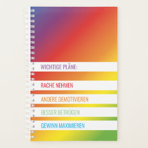 Agenda Kleiner ironischer Planer