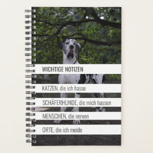 Agenda Kleiner ironischer Planer mit Doggen