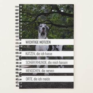 Agenda Kleiner ironischer Planer mit Doggen