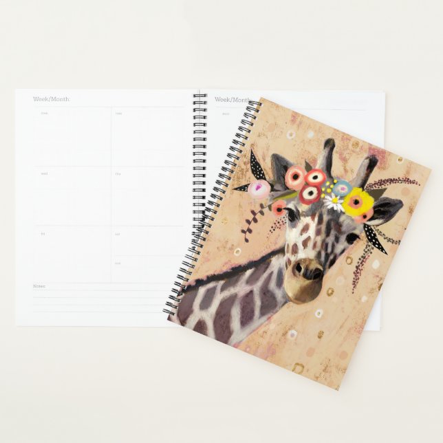 Agenda Klimt Giraffe | Coroa De Flores (Exibição)