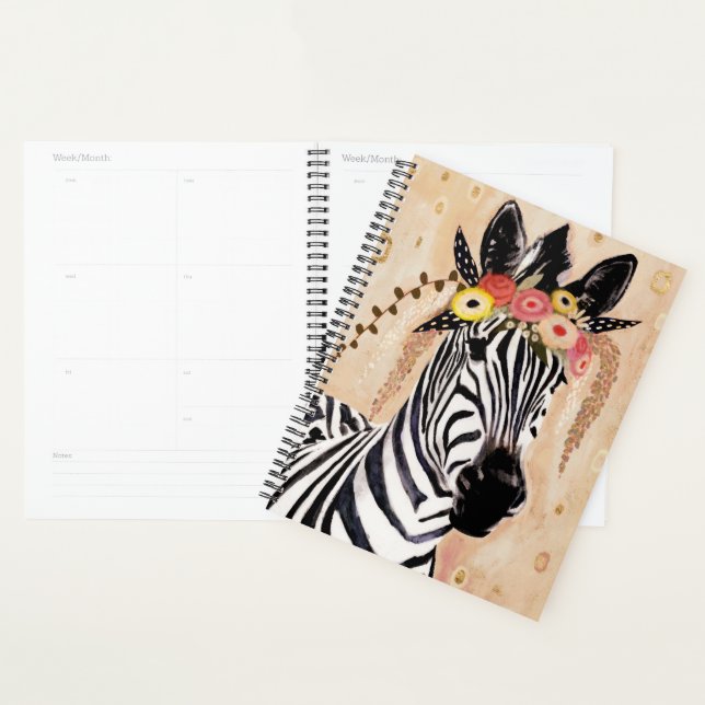 Agenda Klimt Zebra | Coroa De Flores (Exibição)