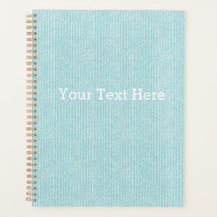 Agenda Knit Azul Personalizável Inspirado