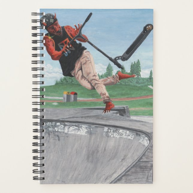 Agenda Kobold Kick Patinete Tricks Fantasy Art Planner (Frente)