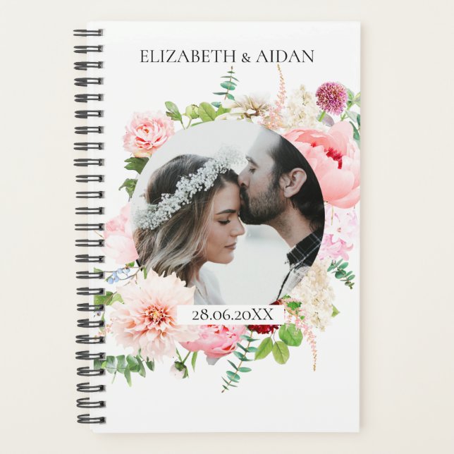 Agenda Kundenspezifischer Floraler Foto (Frente)