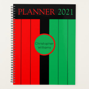 Agenda Kwanzaa Kinara Cores Ano Personalizado 2021