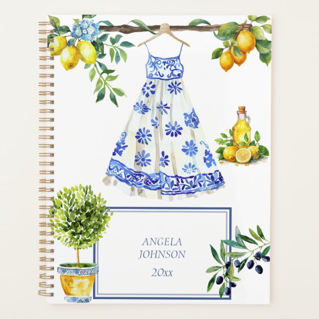 Agenda La Dolce Vita Lemon Blue Itália (Frente)