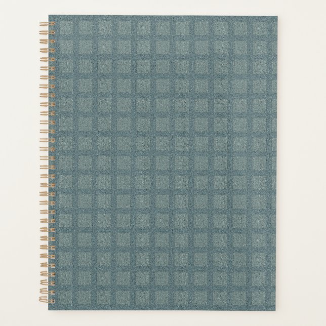 Agenda Lã Tweedy Cinza e Salvia (Frente)