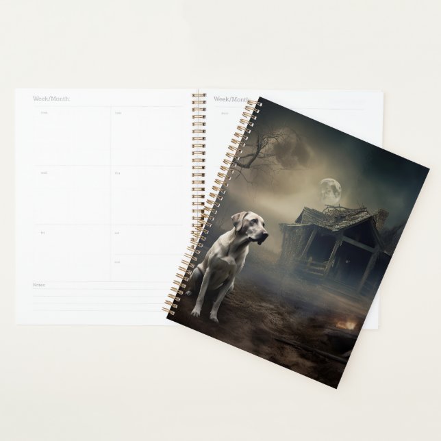 Agenda Labrador Halloween Scary (Exibição)