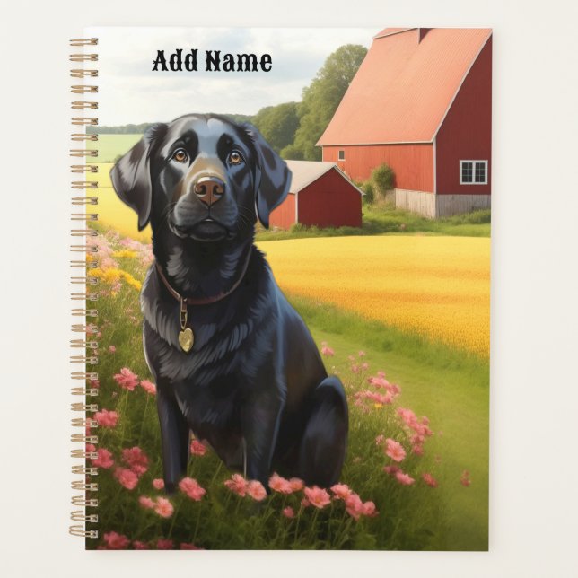 Agenda Labrador Retriever na Fazenda (Frente)
