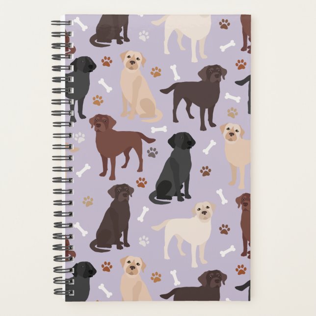 Agenda Labrador Retriever Paws and Bones Planner (Frente)
