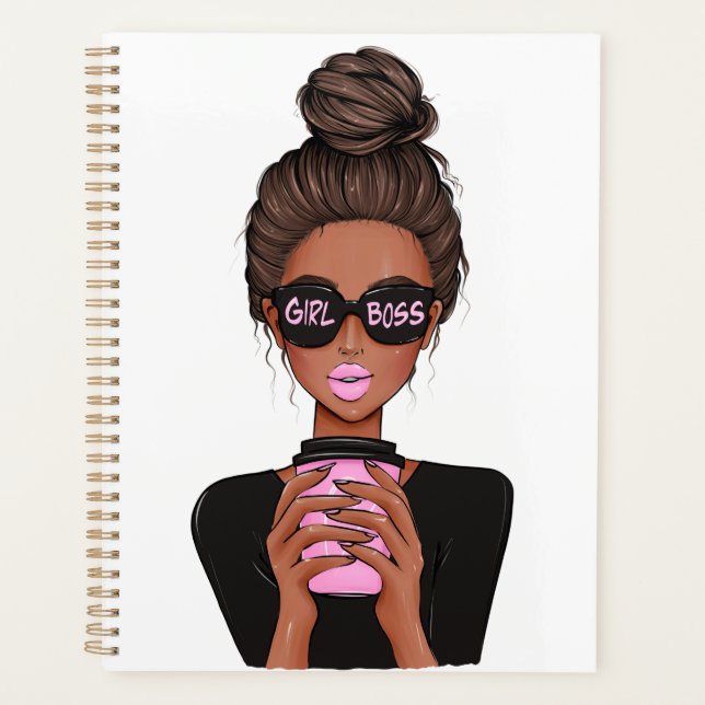 Agenda Lady Boss Life, Chefe Babe Woman, Menina Chefe T-S (Frente)