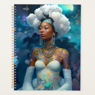 Agenda Lady In Surreal World Cosmic African Art