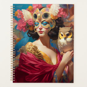 Agenda Lady With Owl Fantasy Art
